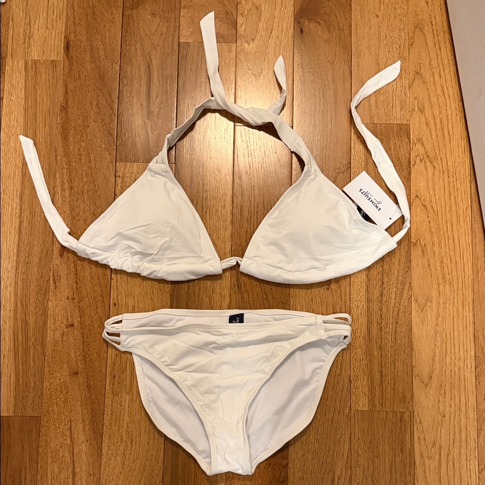 Swimsuits for All White bikini size 14 NWT